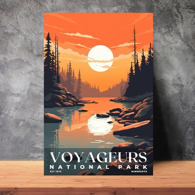 Voyageurs National Park Poster, Travel Art, Office Poster, Home Decor | S3 - image3